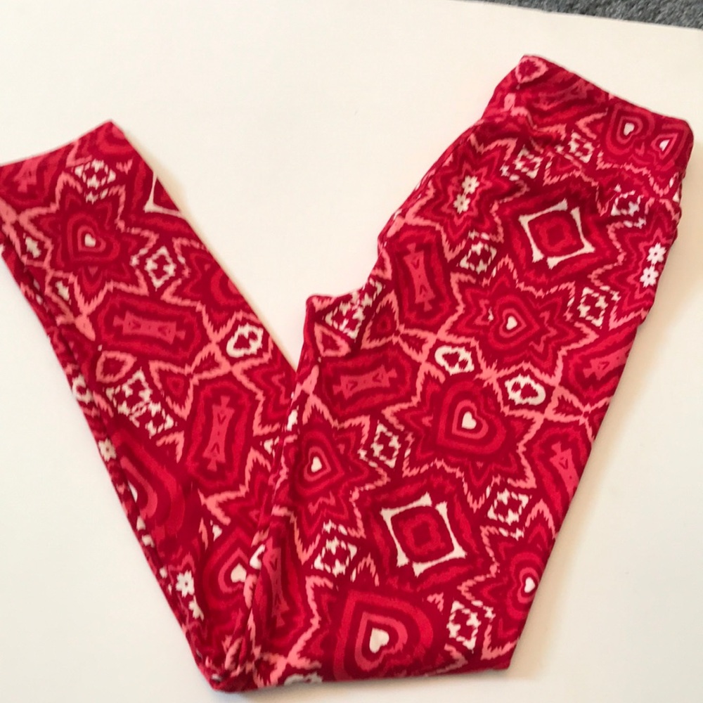 Lularoe Valentine’s Day Leggings One Size NWT